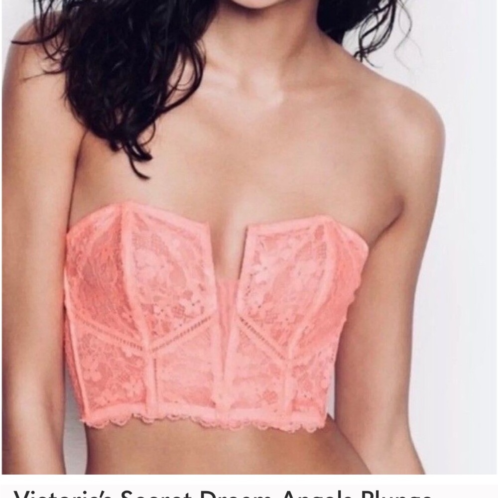 NEW WITH TAGS VICTORIA’S SECRET‎ 
DREAM ANGELS STRAPLESS CORSET IN HOT PINK